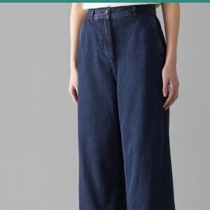 Toast UK Indigo Denim Trousers Wide Leg US10. UK14
